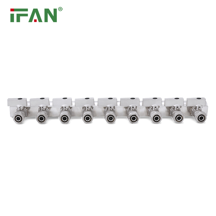 Ifan Factory Original Pex Brass Manifold Pex Pipe Manifold 3/4"-1" Brass Manifold