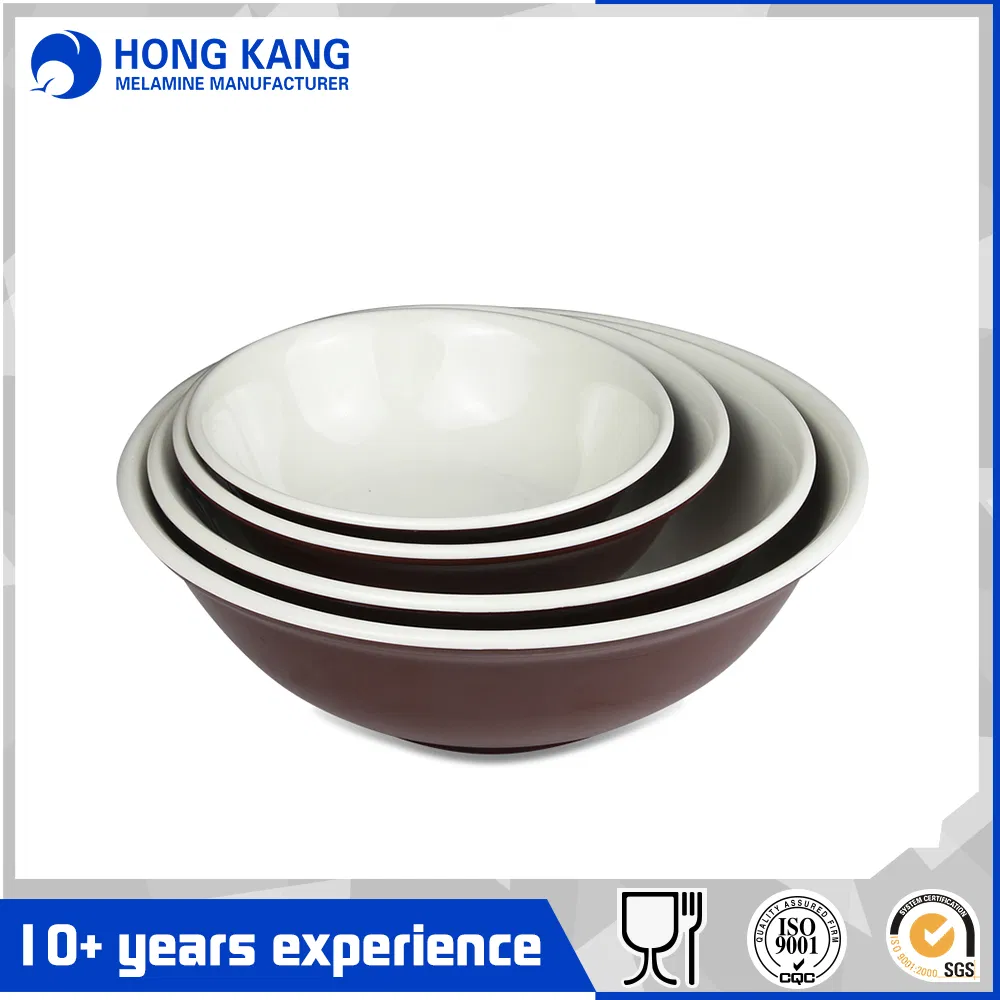 Custom Size Unicolor Melamine Food Container Punch Salad Bowl
