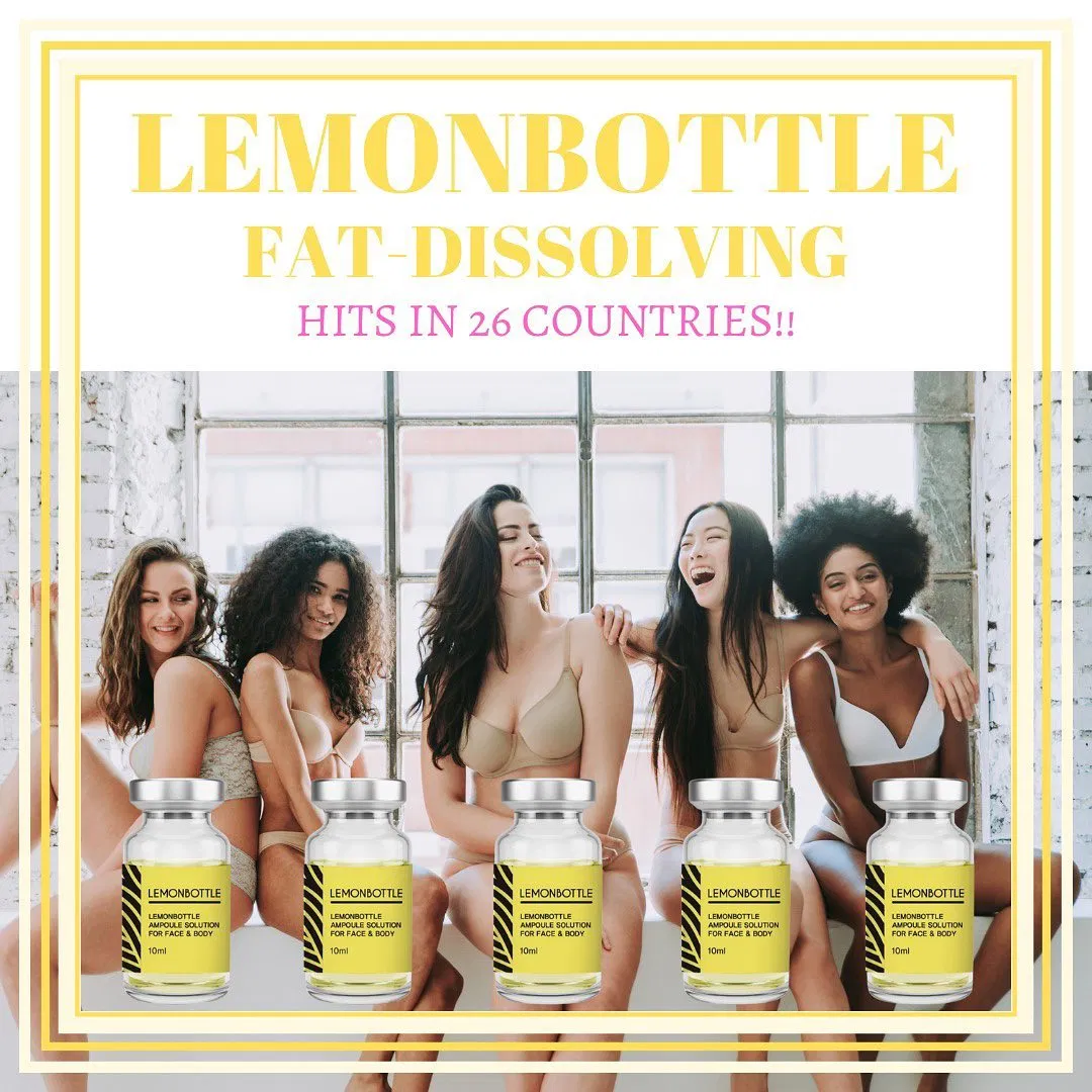 Wholesal Lemon Bottle Lipolabsolution Lipolysis for Face and Body Lipolysis Injection Lose Weight Slimming Injection Kybella Belkyra Lemonbottle Fat Dissolving