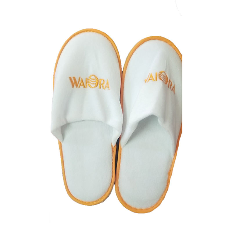 Custom Disposable Hotel SPA Soft Coral Fleece/Waffle Fleece Slippers
