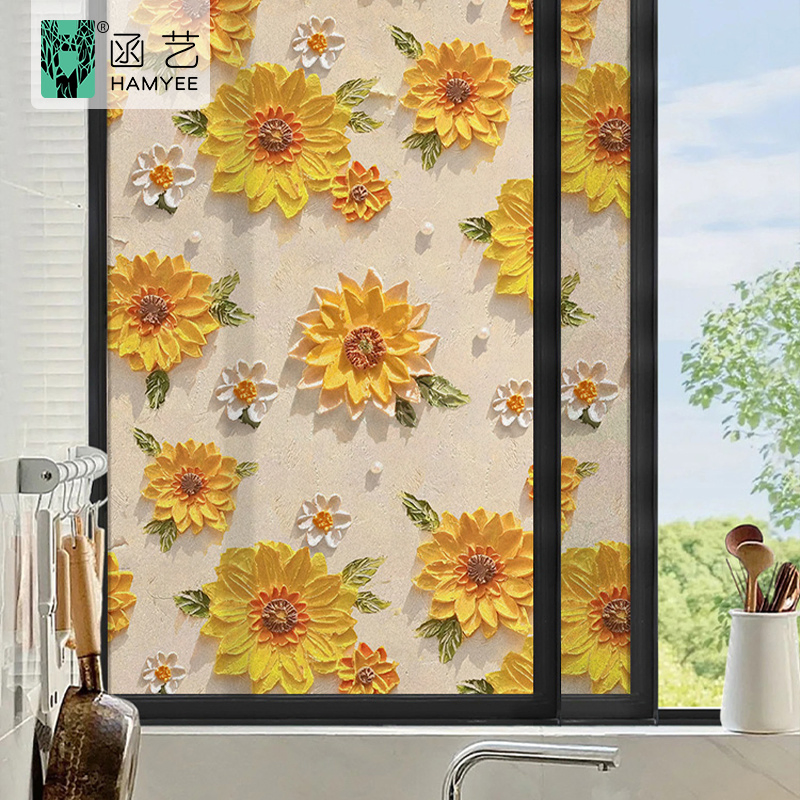 Custom Window Privacy Film Factory Direct Sale PVC Electrostatic Window Decorative Film
