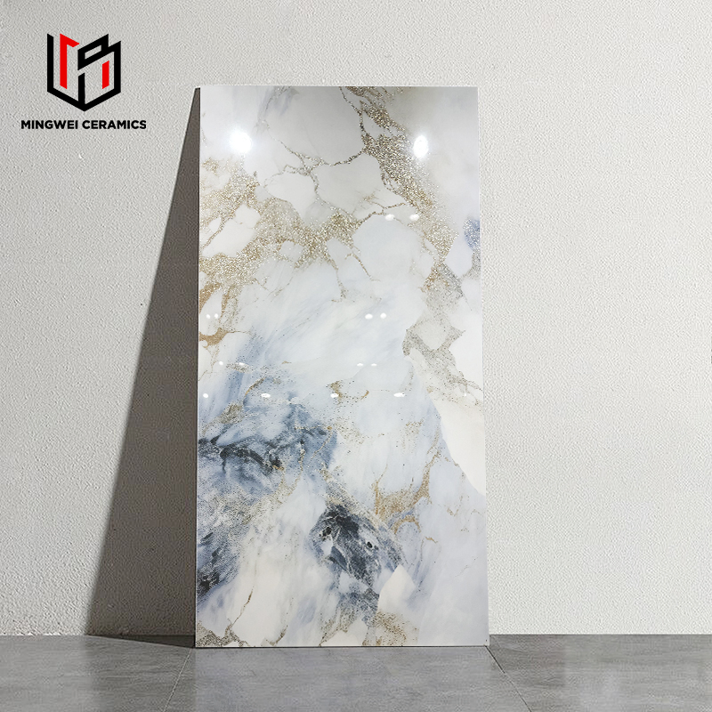 60 * 120cm Gold Sand Silver Film and Television Wall Ceramic
