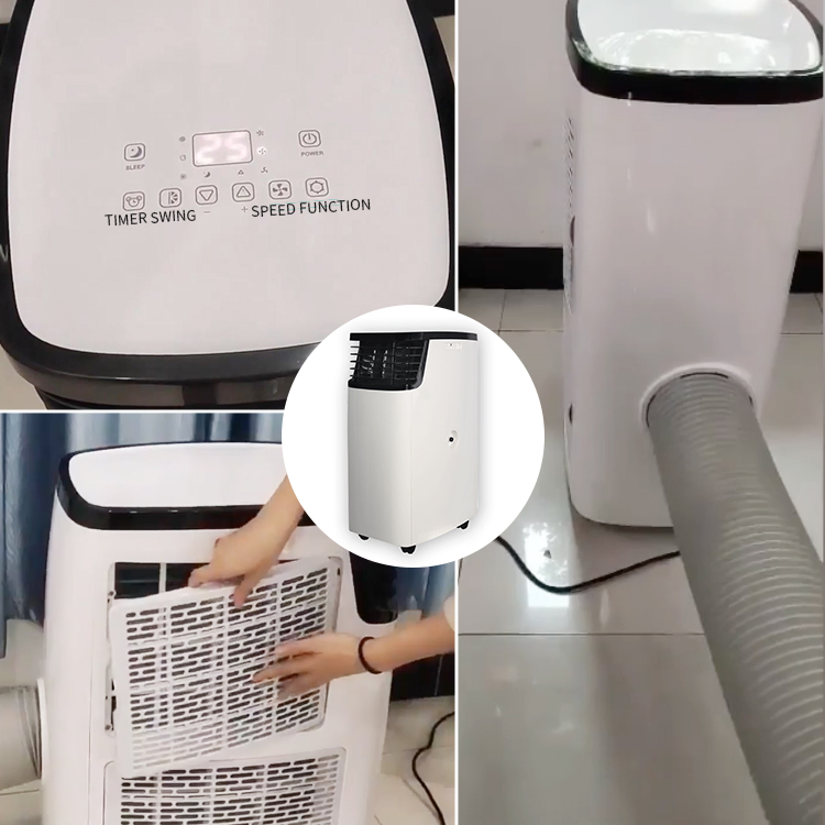 Portable Home Air Cooler Dehumidifier Cooling Heating Dehumidifying Ventilating Mobile Air Conditioner