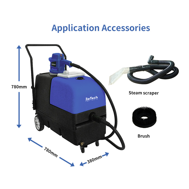Commercial Electric Carpet Curtain Sofa Cleaner High Pressure Dry Wet Vacuum Steam Cleaner with 220V New Condition