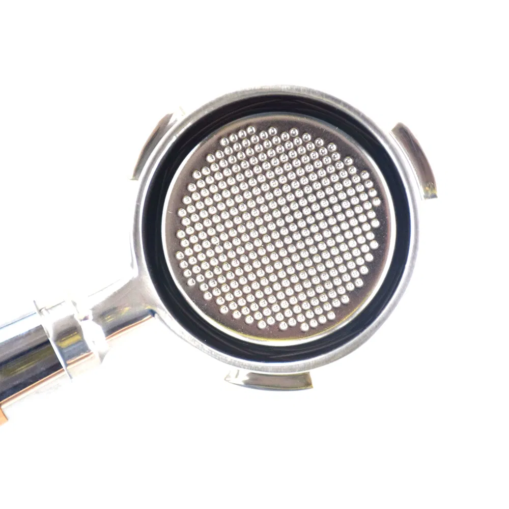 Stainless Steel Coffee Espresso Bottomless Wooden Handle Portafilter 58mm