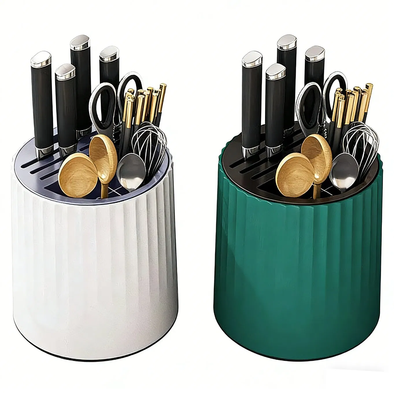 Вращающийся органайзер для ножей и столовых приборов