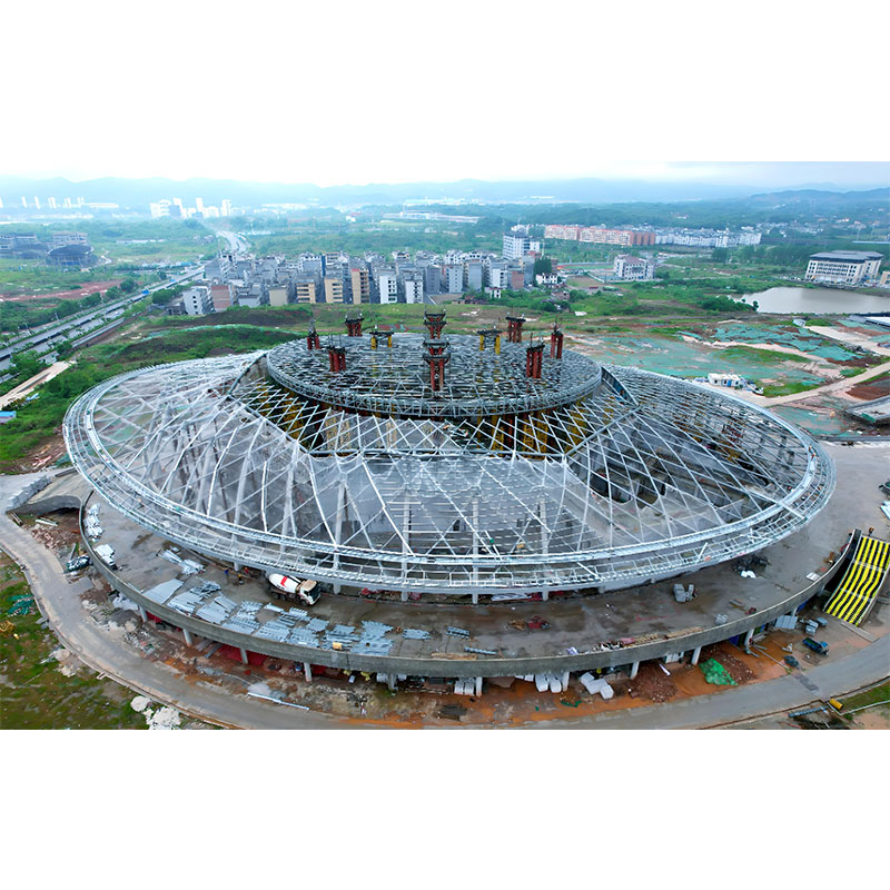 Lightweight Stadium Steel Structures Reducing Foundation Loads Effectively