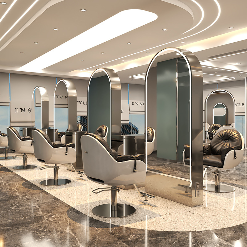 Energy Efficiency Barbershop Mirror/Vanity Light Mirror/Hair Dressing Mirror/with Stainless Steel Frame