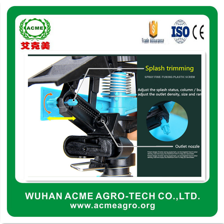 Double Inlet and Earth Inserted Rotary Sprinkler