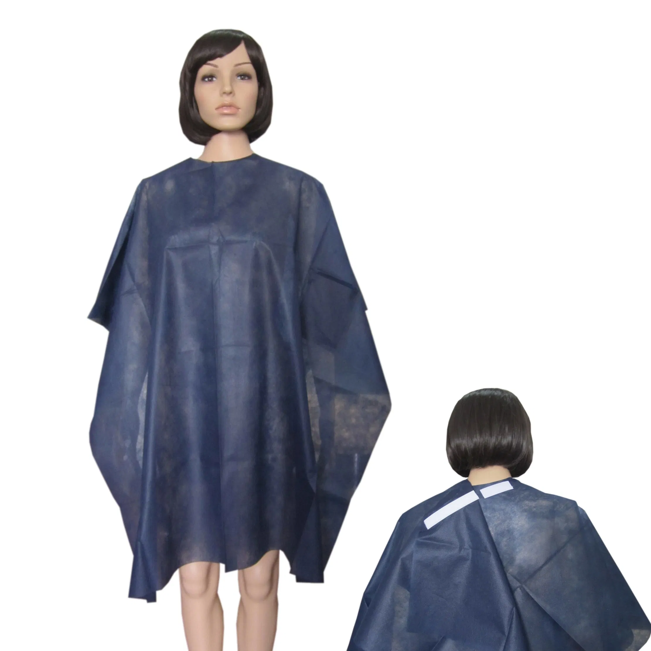 Disposable PP SMS Nonwoven Hair Cutting Cape Salon Hair Apron