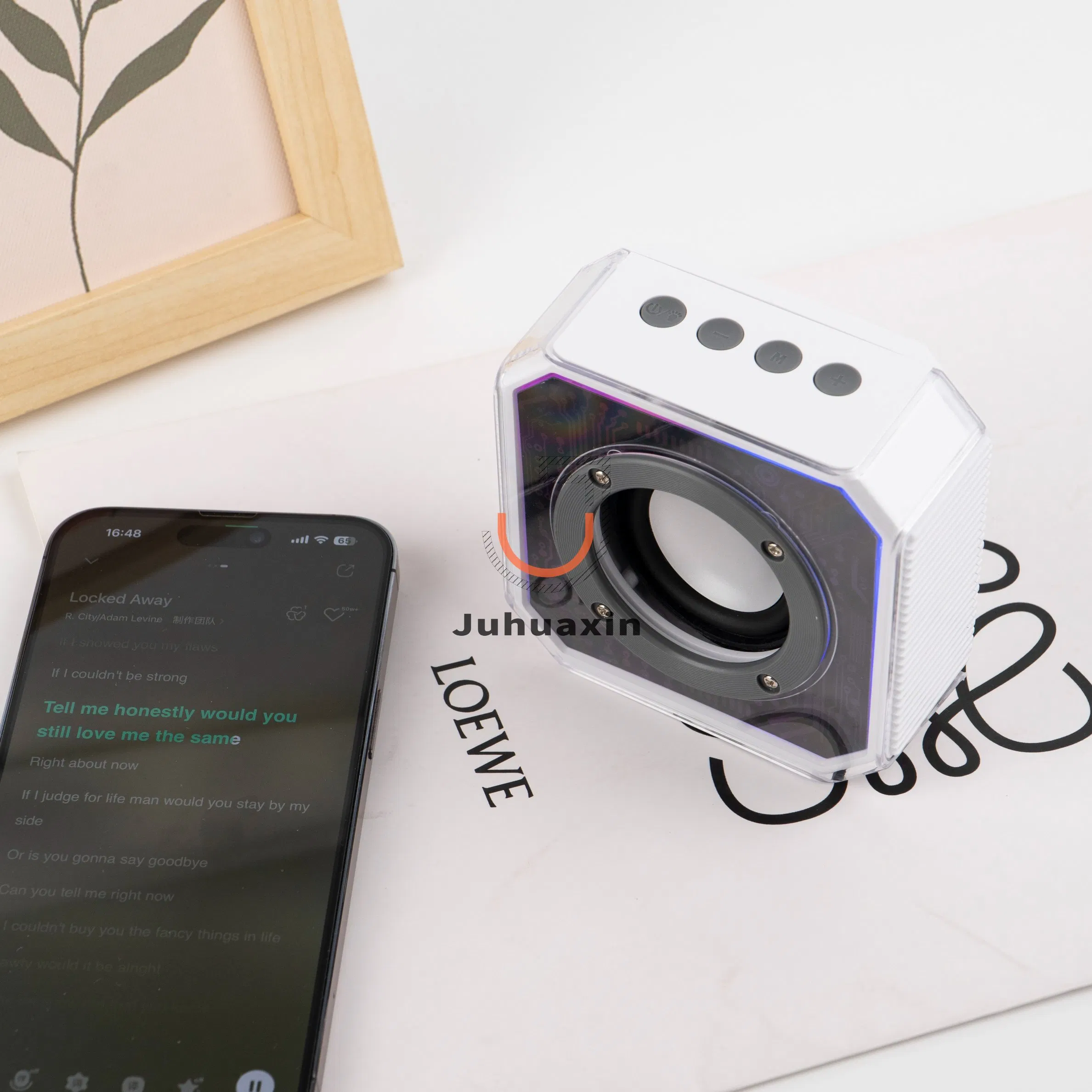 New Transparent LED Light Bluetooth Speaker Colorful Mini Portable for Gift Wireless Speakers