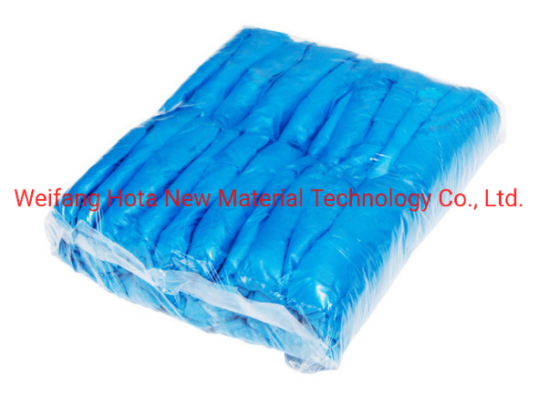 Eco-Friendly Disposable Blue Slip-Resistant PP Shoe Covers