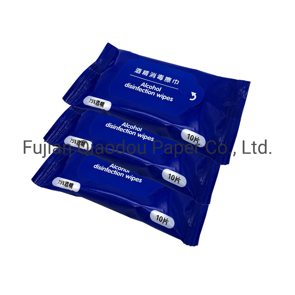 OEM Antiseptic Disposable Portable Disinfectant Surface Cleaning Alcohol Wet Wipes