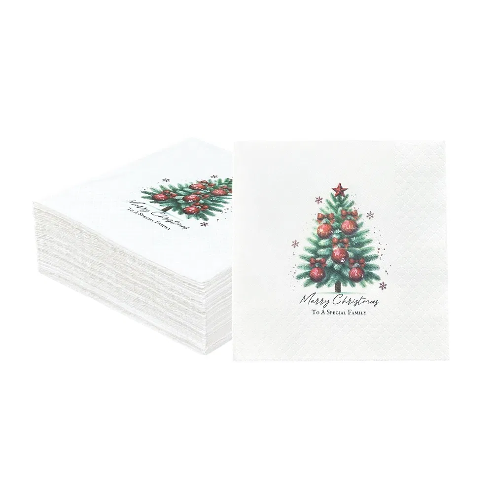 23*23cm OEM Wholesale Custom Printed Paper Dinner Napkins