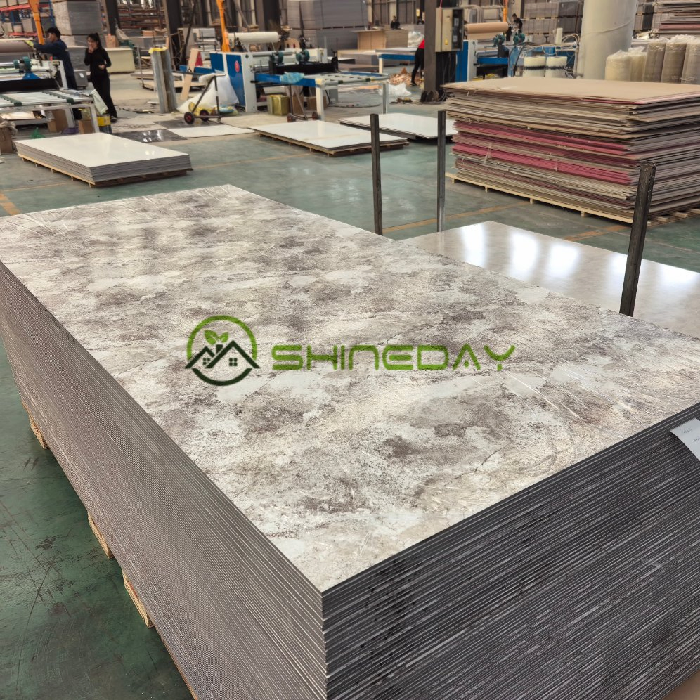 China Customized Carbon Crystal Foamed PVC Panel 8mm Hot Glue Bamboo Charcoal Board for Indoor Decor