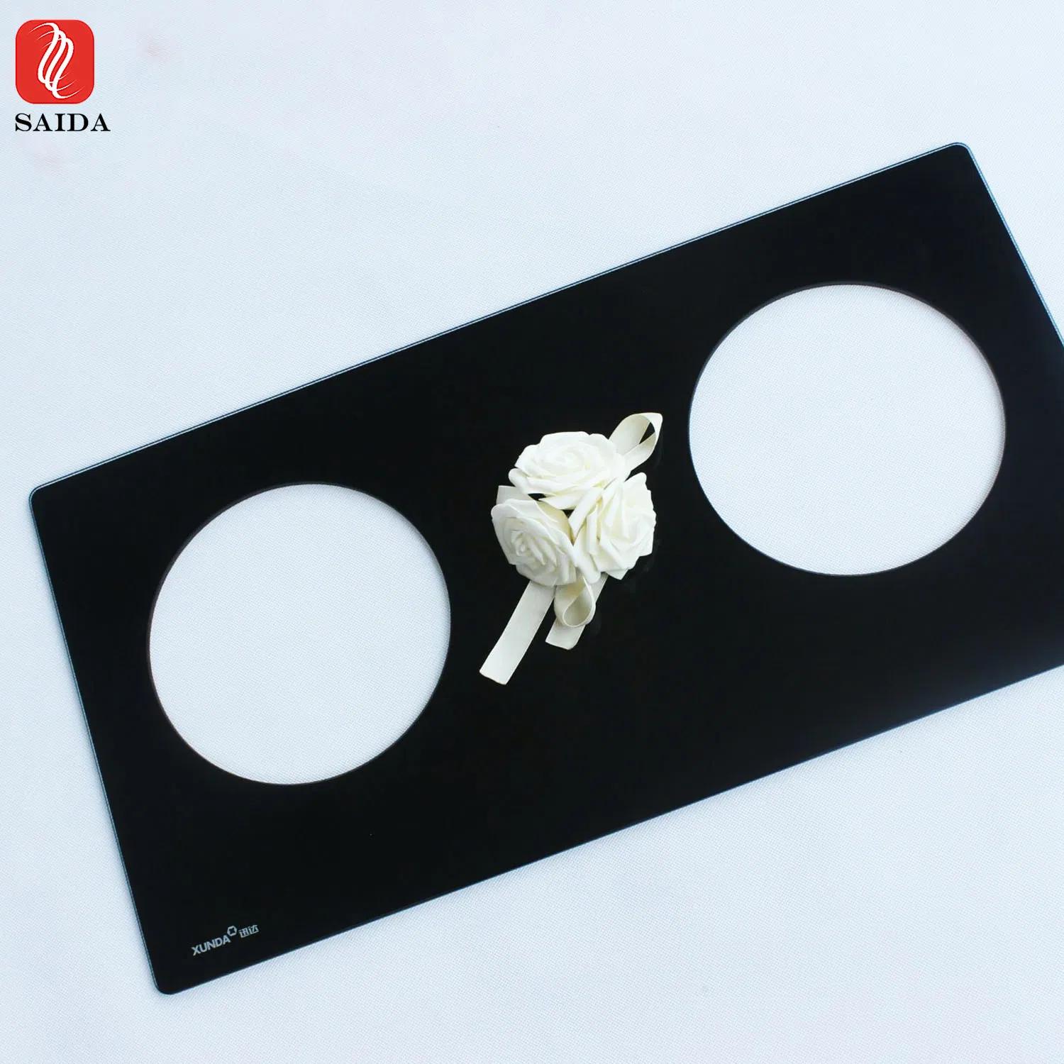 6mm-8mm Customzied High Quality Heat Resistance 2 Burner Gas Stove Glass Top Panel
