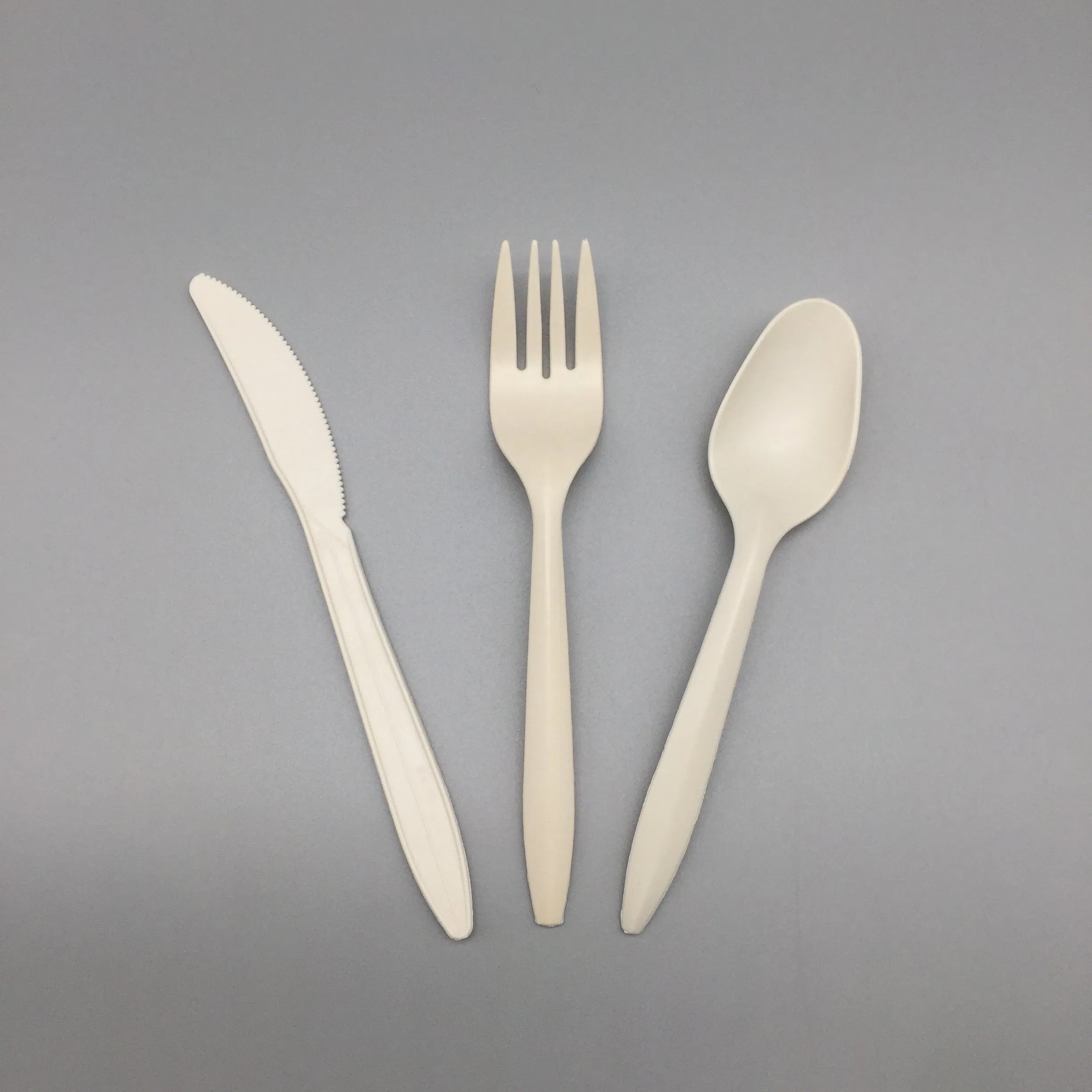 Biodegradable Cornstarch Spoon Fork Knife Cutlery Kit Disposable Psm Cutlery Set