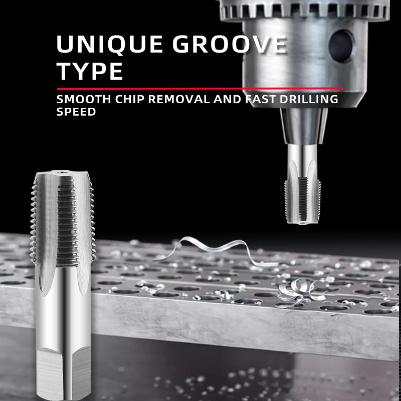 Machine-Used Hand Tap British G1/4 Pipe HSS Gas Tap CNC Machining Die Pipe Tap Drill Steel Material