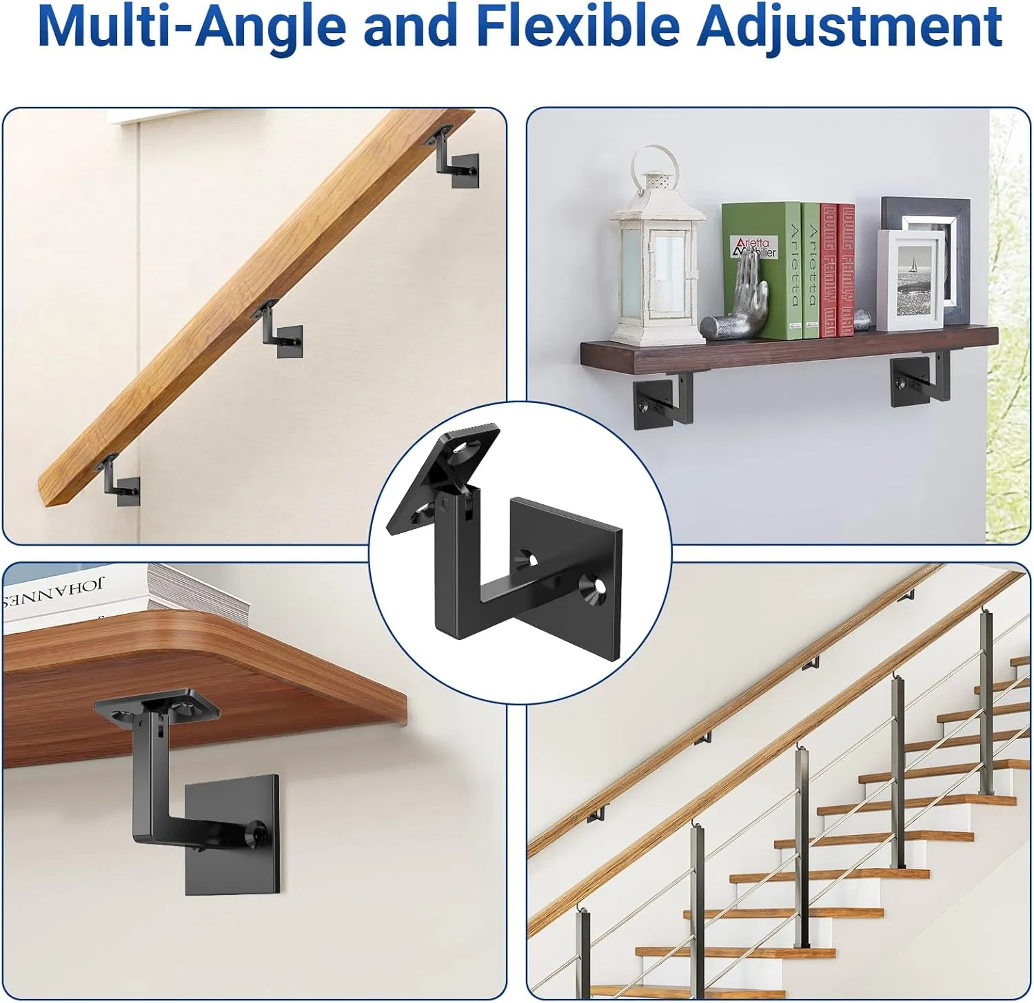 High Swivel Handrail Brackets for Staircase Stair Railing