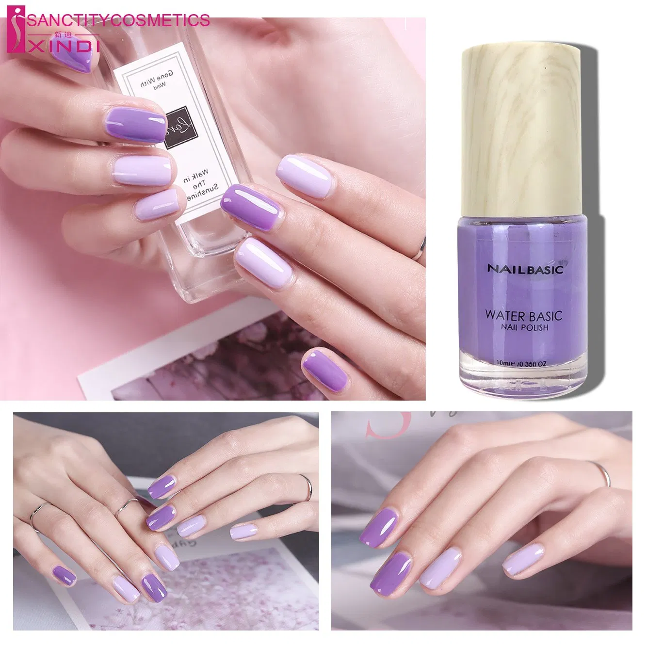 New Style Eco-Friendly Nontoxic Water Basic Nail Polish