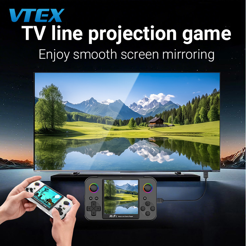 Portable 3 " IPS Screen Video Game Console 128GB Handheld Game Player