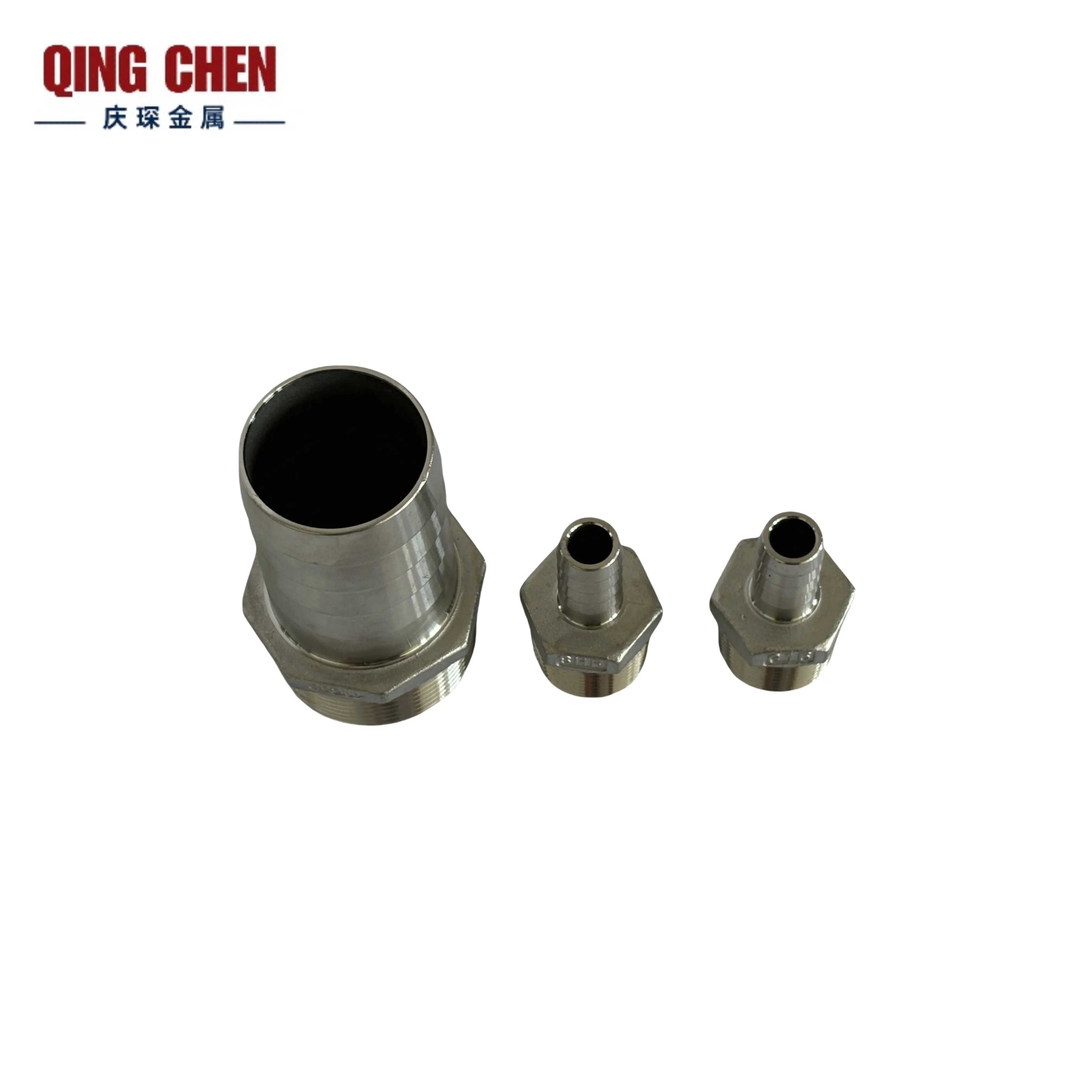 304/316 Stainless Steel Pipe Fitting NPT BSPT Male Threaded Hose Nipple