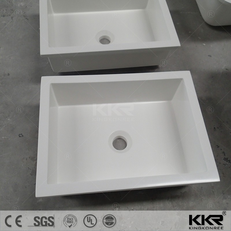 High Quality White Bathroom Vanity Cabinet Combo Concrete Double Sink