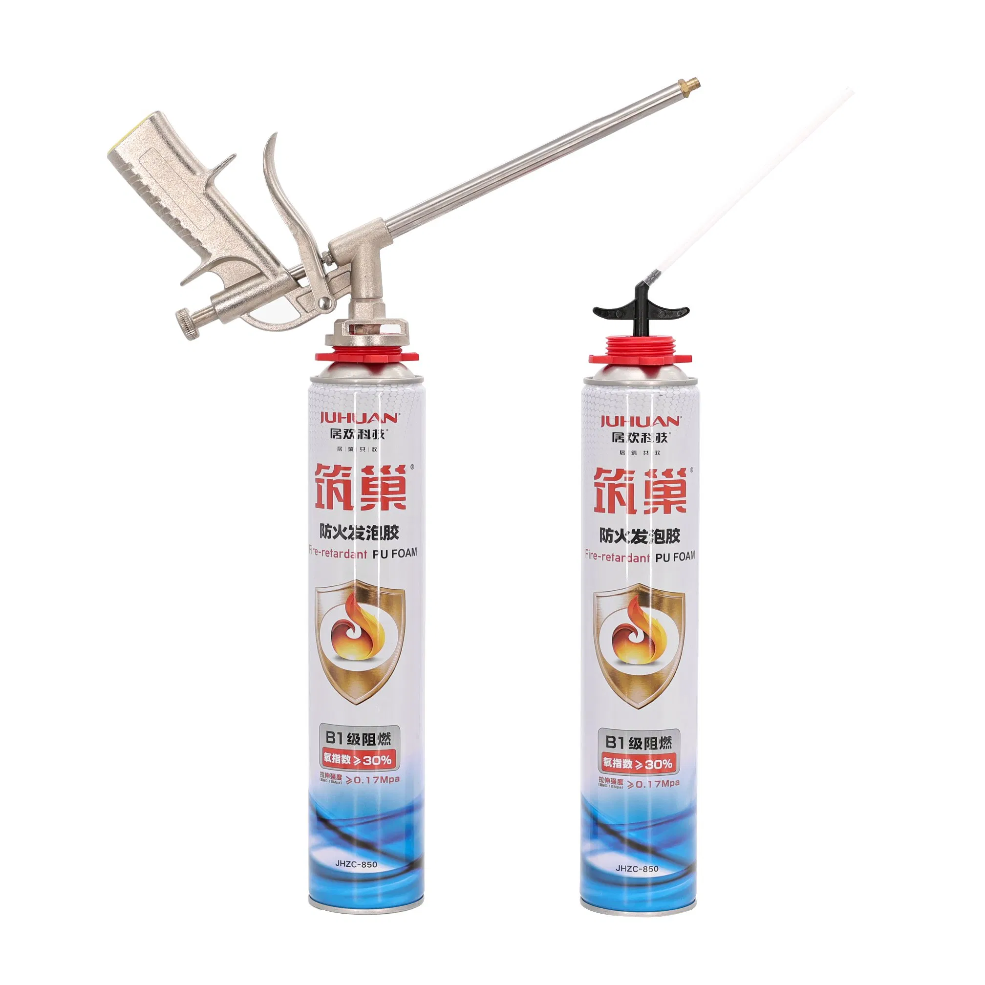 Juhuan OEM Expanding B1 Fire Retardant PU Foam Insulation Spray for Window and Door