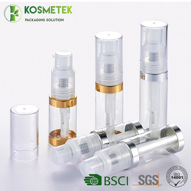 Transparent Pet Plastic 35ml 50ml 60ml Dry Powder Glitter Sprayer Bottle