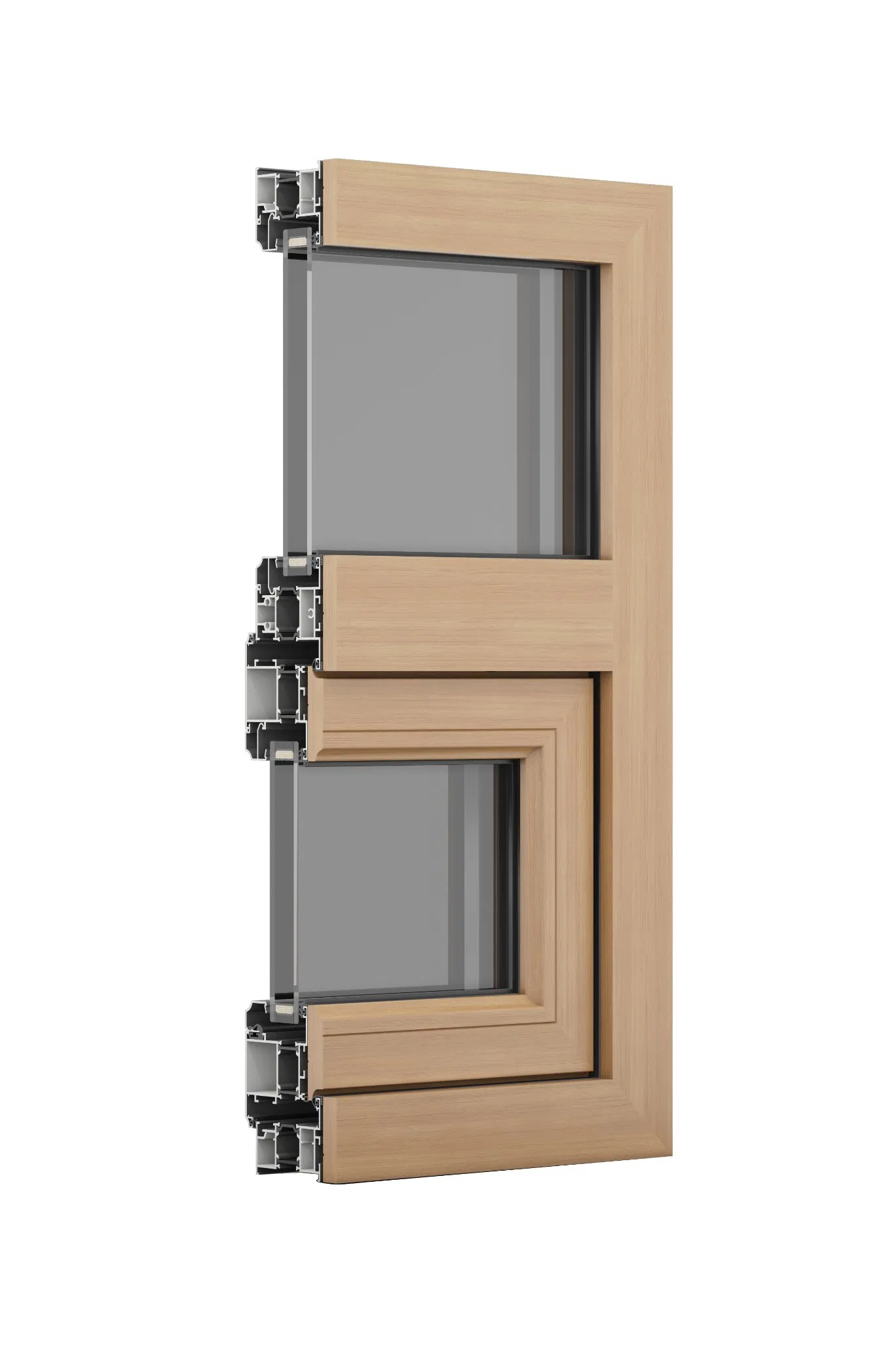 Super High Quality Low Price Composite Window - Wood Clad Aluminum Window