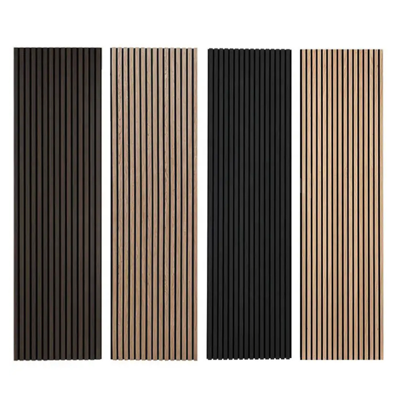 Fire Resistant Acoustic Wall Panels Wood Acoustic Panels Slat Wood Absorbing Wall Panels