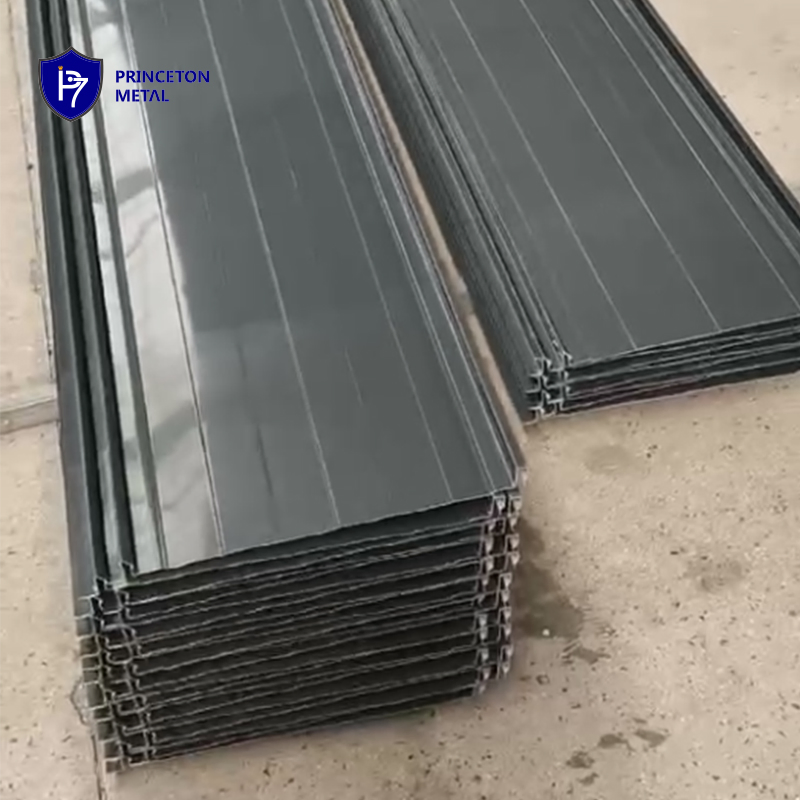 Aluminum Steel Standing Roof Seam Sheet Waterproof Easy Assemble Roof Panel