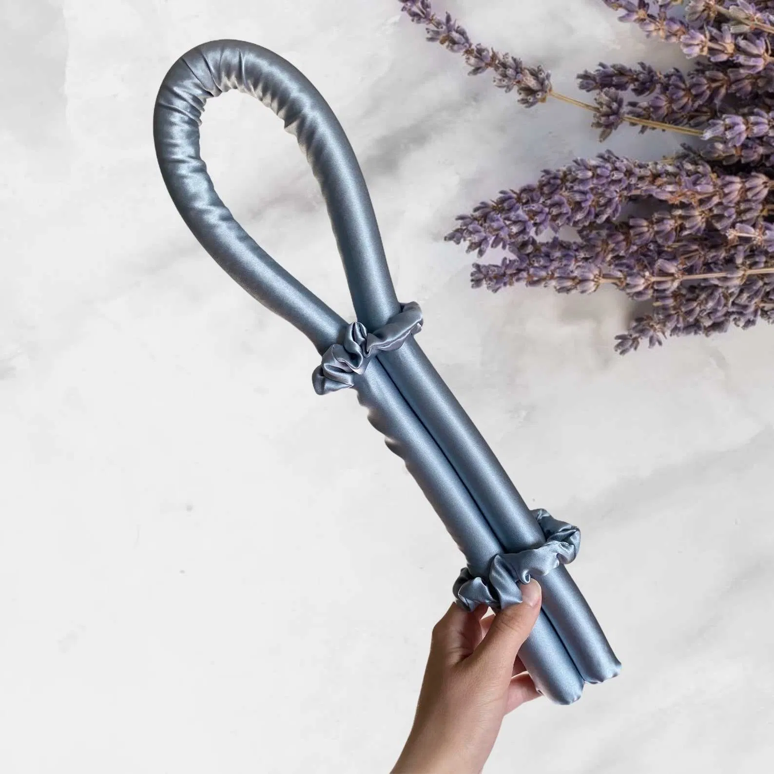 2025 Fashion New Product 100% Mulberry Pure Silk Heatless Curls Curler with Scrunchies Heatless Hair Curler