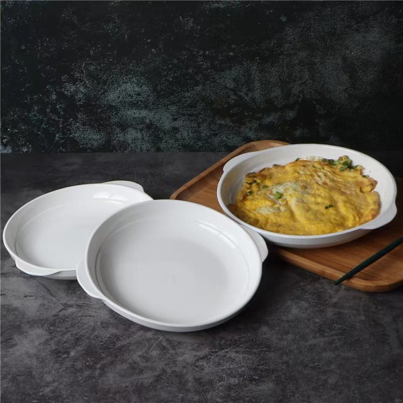 6"7"8"9"10"Soup Plate with Handls White Body Porcelainware Hotelware Ceramic Tableware