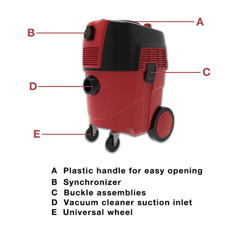 High Suction Building Vacuum Cleaner with Wall Grinding Machines Cordless Vacuum Sweeper
