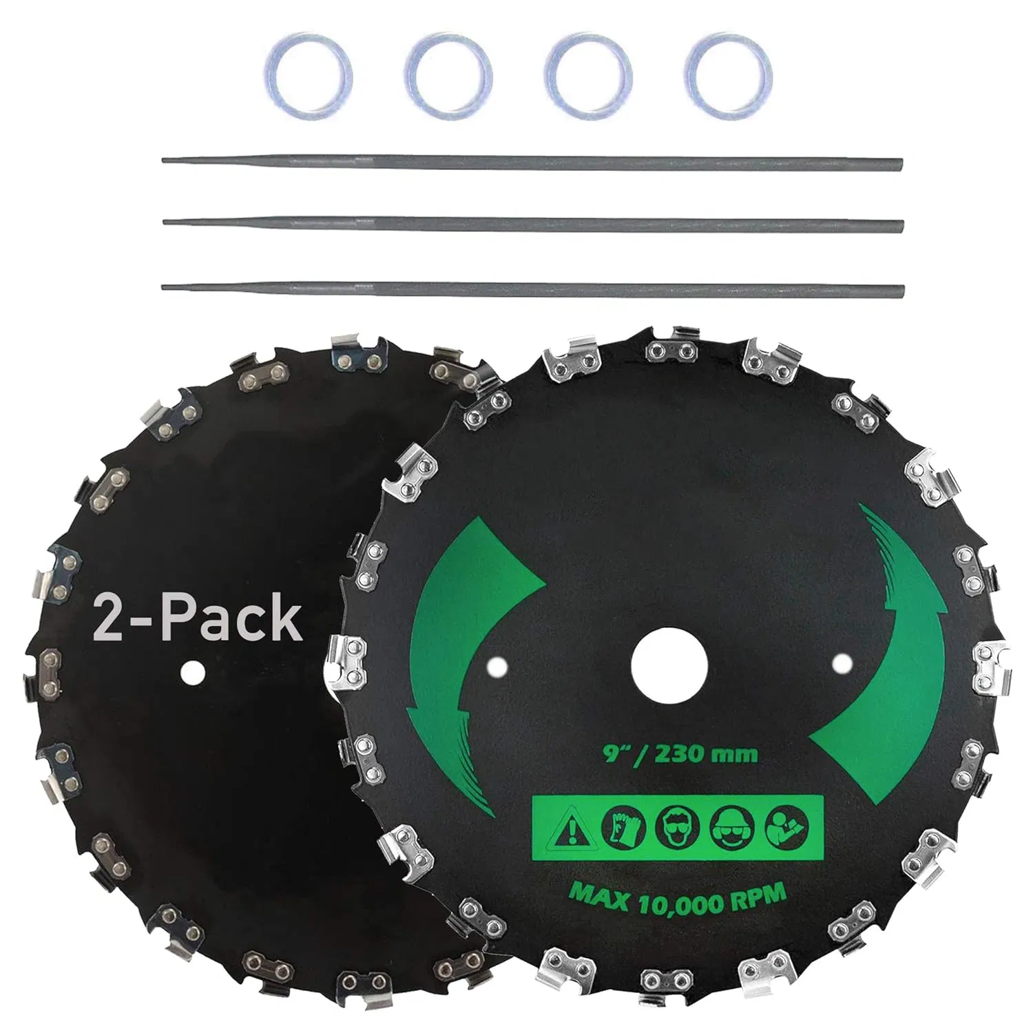9" X 20t Chainsaw Tooth Brush Blades