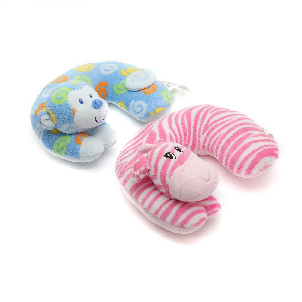 Dog Plush Stuffed PP Cotton En71 Neck Pillow