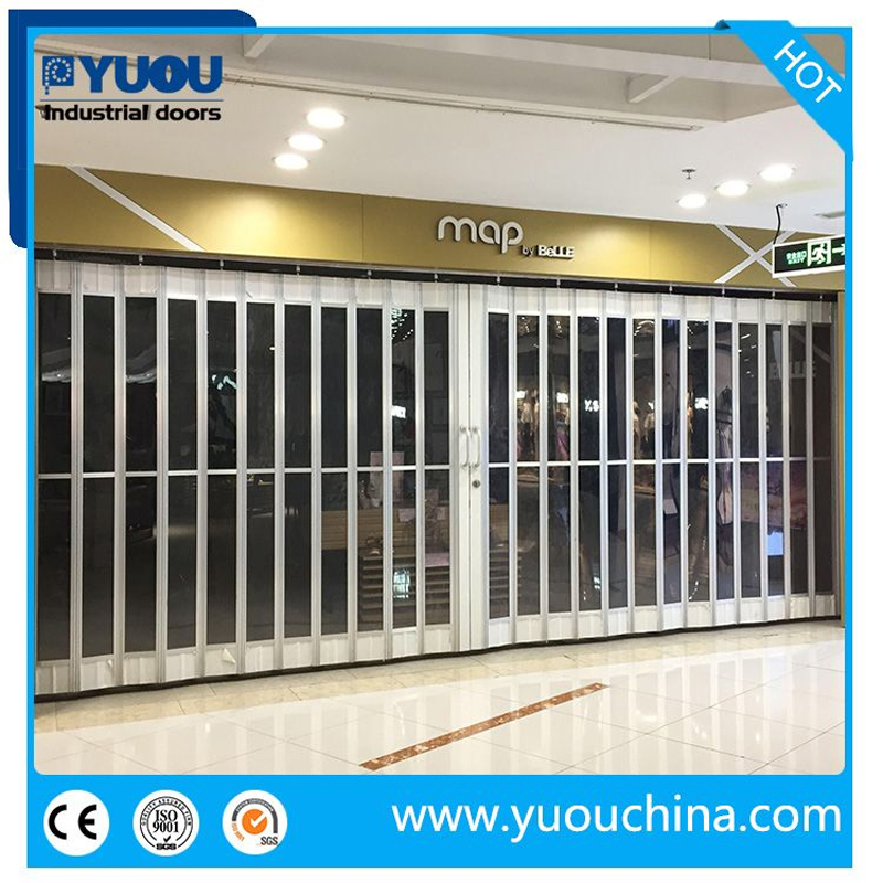 New Design Transparent Polycarbonate Crystal Folding Door