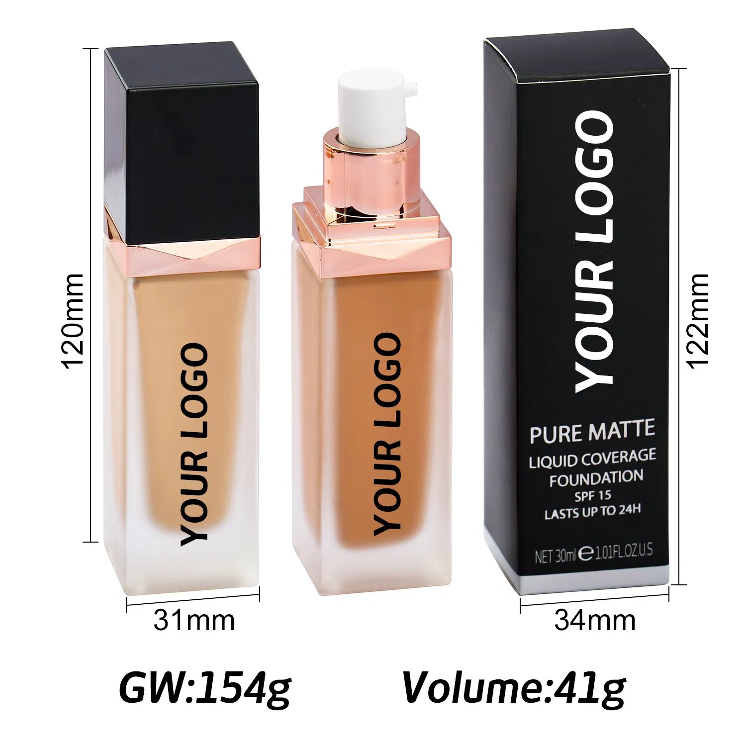 New Wholesale Cosmetics Long Lasting Ull Coverage Foundation for Women Faces