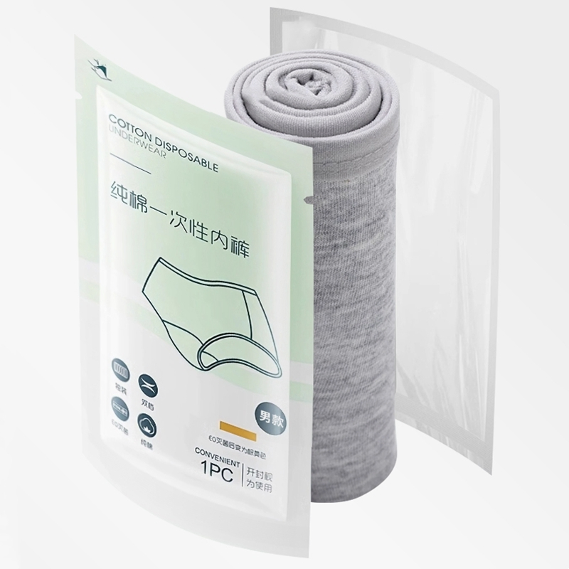 Disposable Men Underwear  Individual Sterile Packaging Men  Underwear Breathable Traceless Thin  Fabric Spandex Material