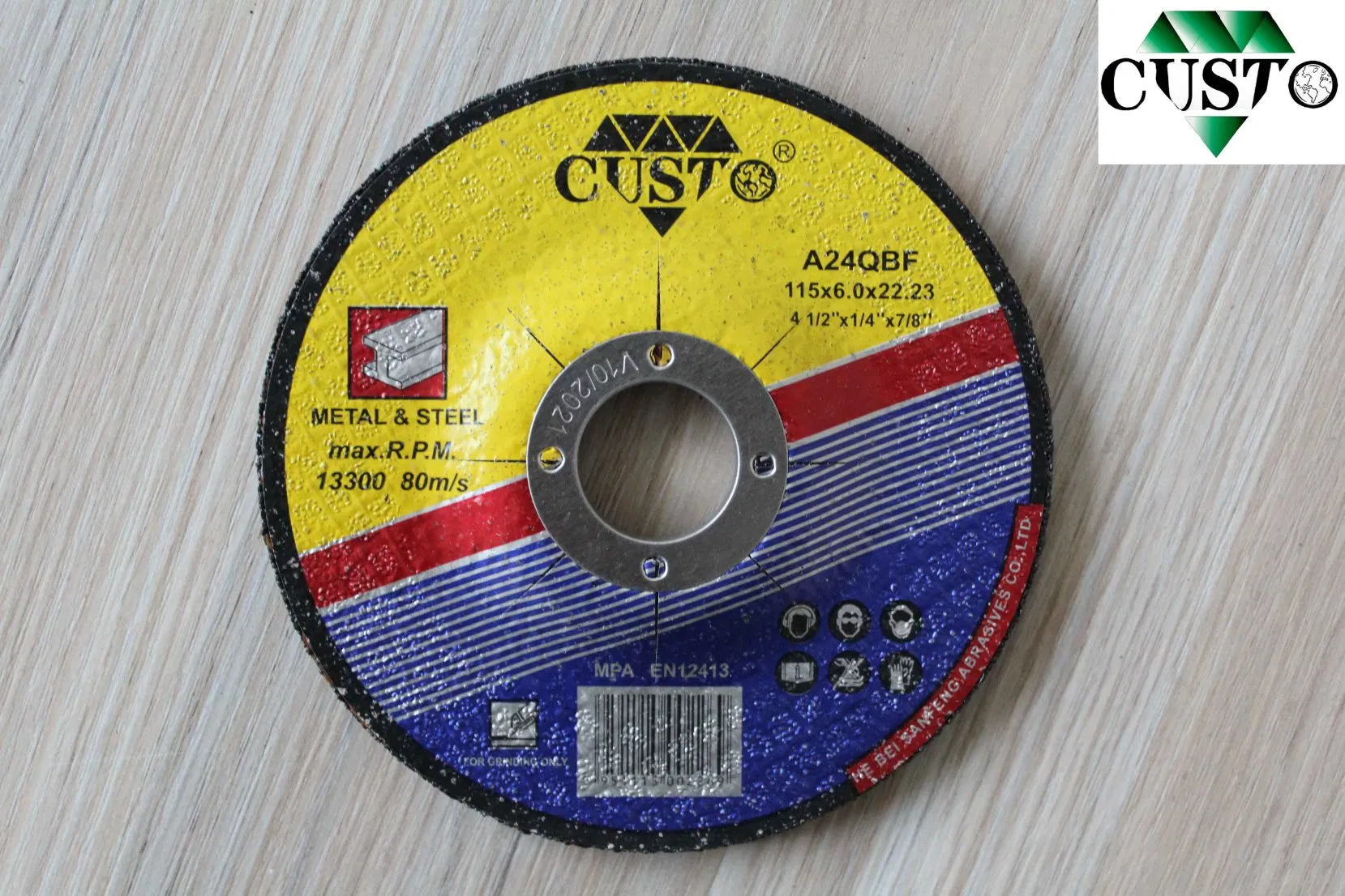 9 Inch Metal Cutting Disc Grinding Wheel Grinding Disc Metal Abrasive Polishing Grinding Cutting Disc T27 Type 230*6*22.23mm