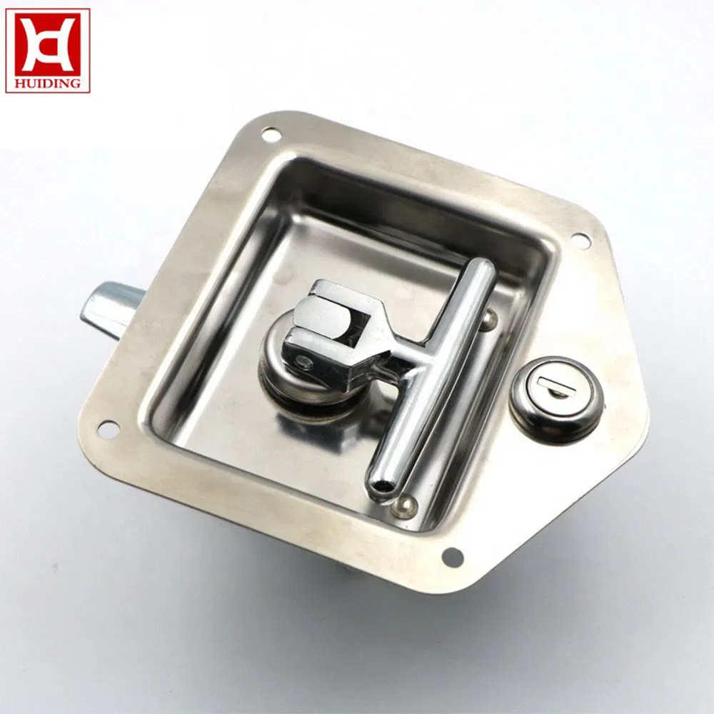 Stainless Steel T Bar Truck Handle Cabinet Toolbox Panel Paddle Locks