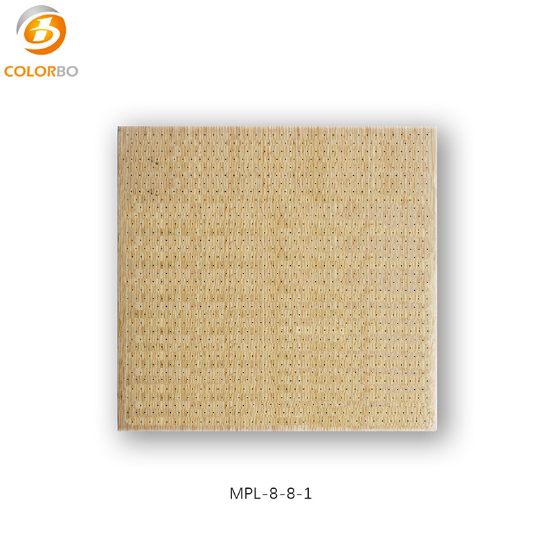 Wooden Perforated Acoustic Panels with Veneer Surface