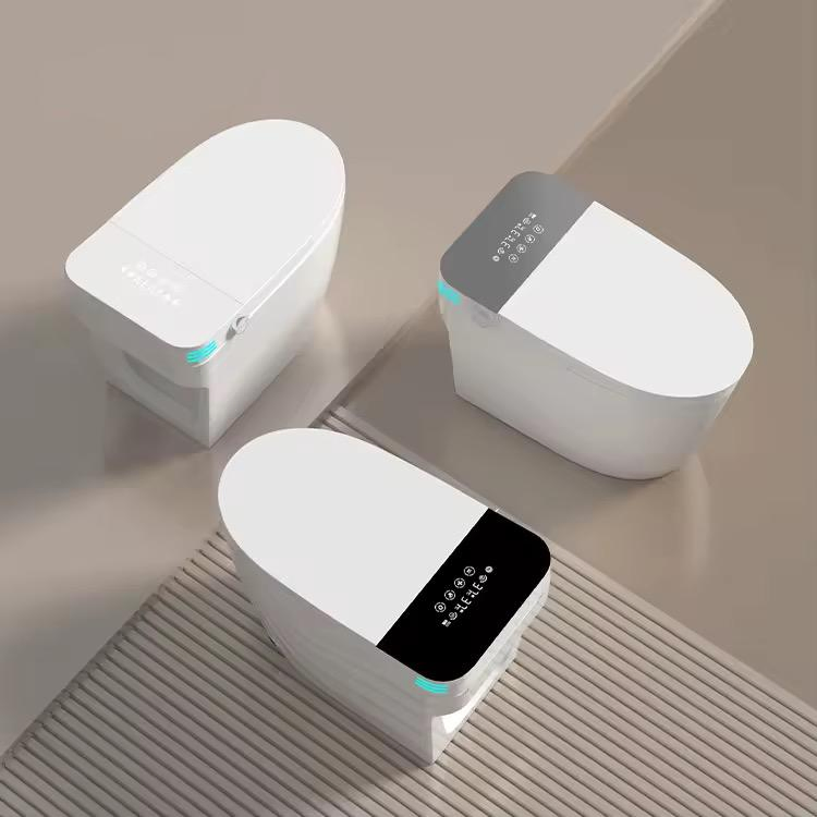 Floor Mounted Wc Intelligent Closestool Bathroom One Piece Electric Automatic Flush Bidet Toilet Tankless Smart Toilet