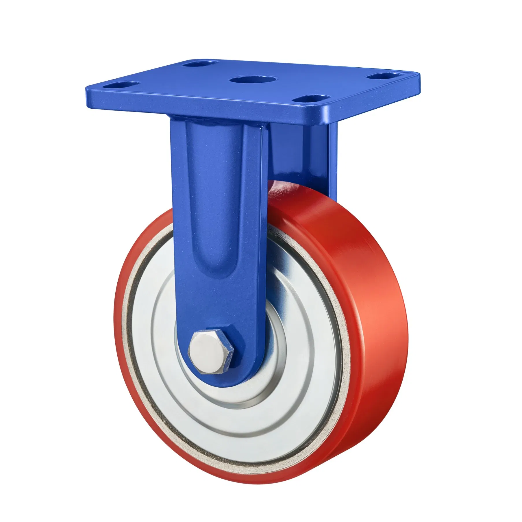 100/125/150/200mmheavy Duty Machinery Cast Iron PU Wheels Swivel Castor Trolley High Loading Wheel Caster