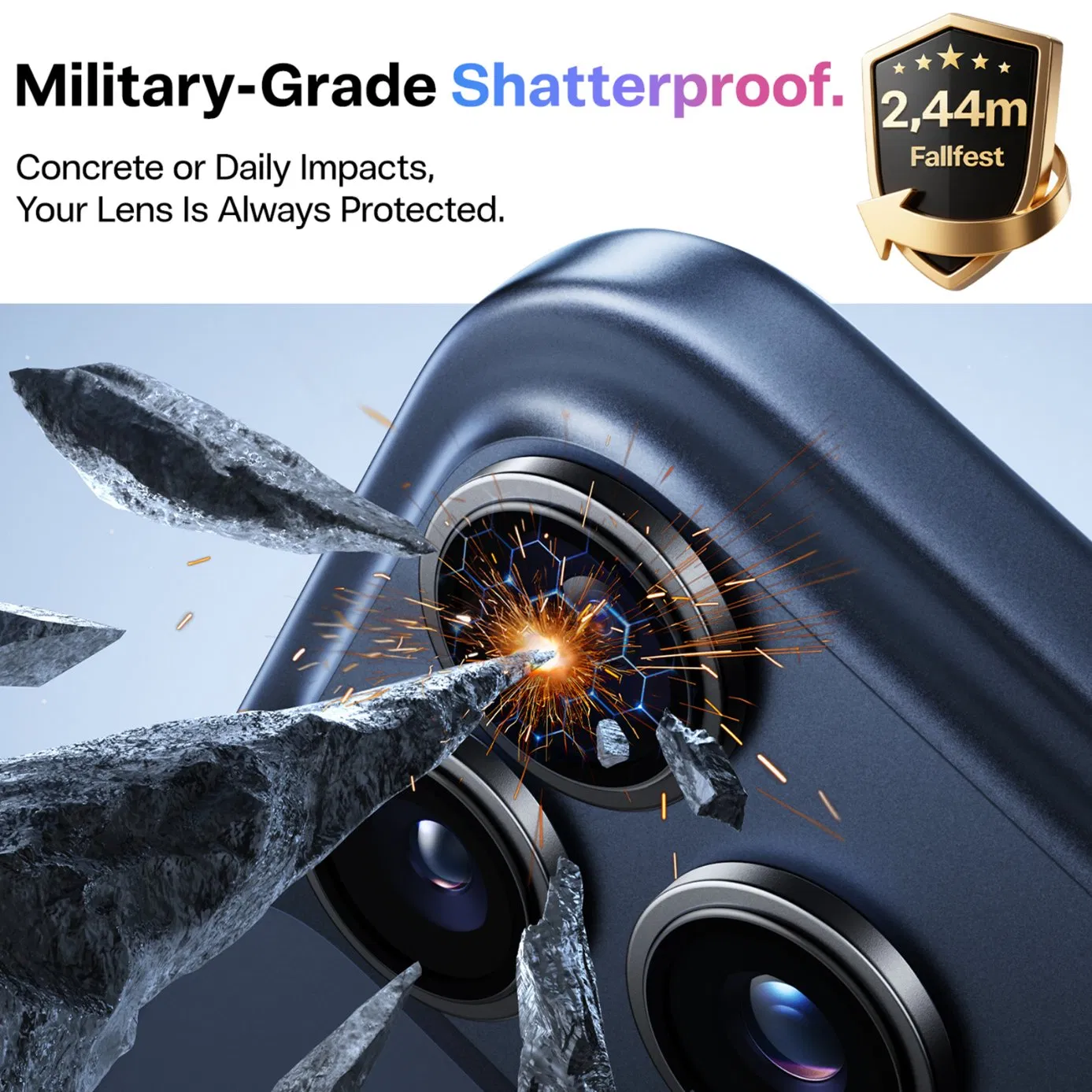 Защитное стекло для камеры iPhone 17 PRO Max Torras