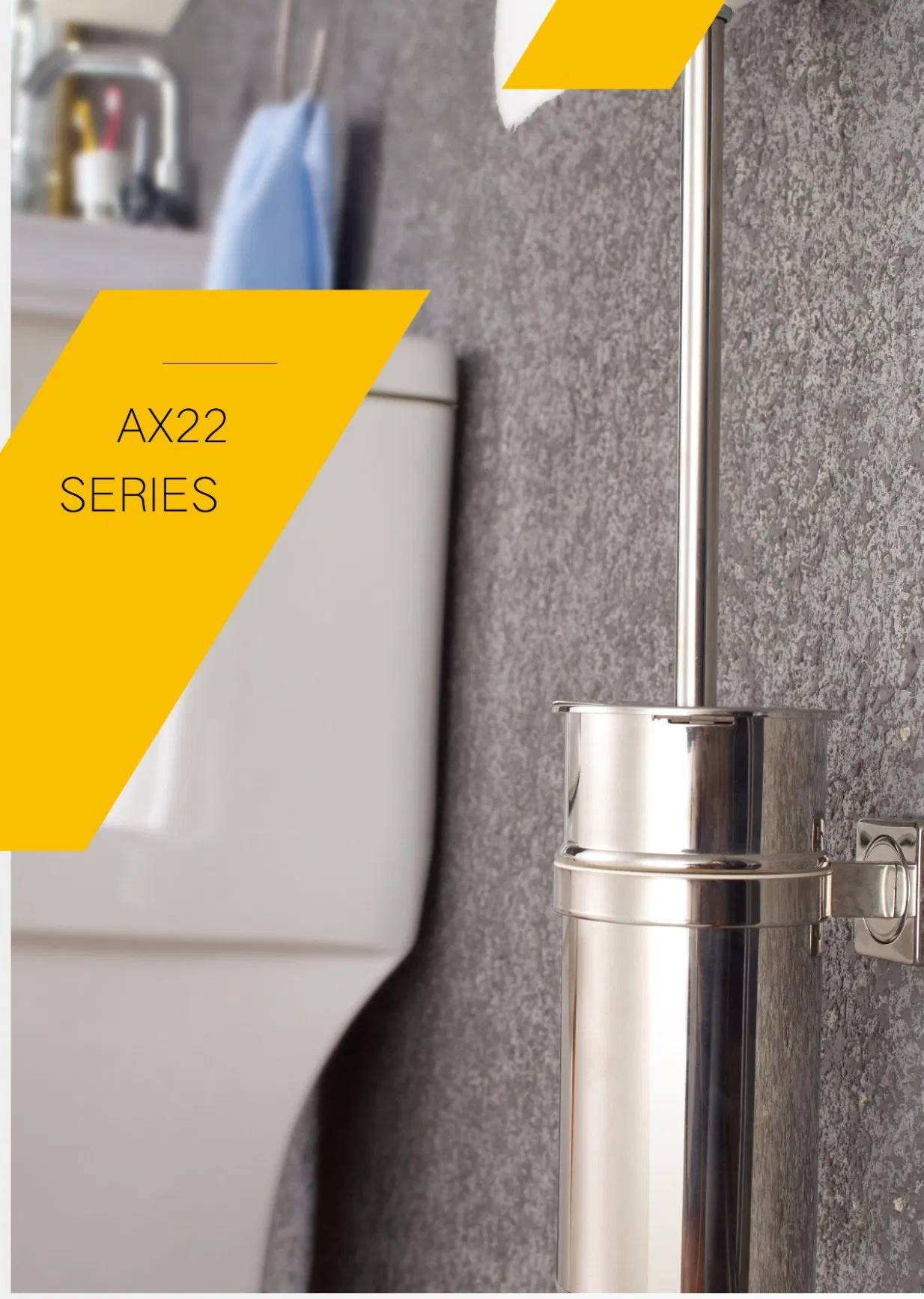 Stainless Steel Polish Wall Mounted Metal Toilet Brush Holder
