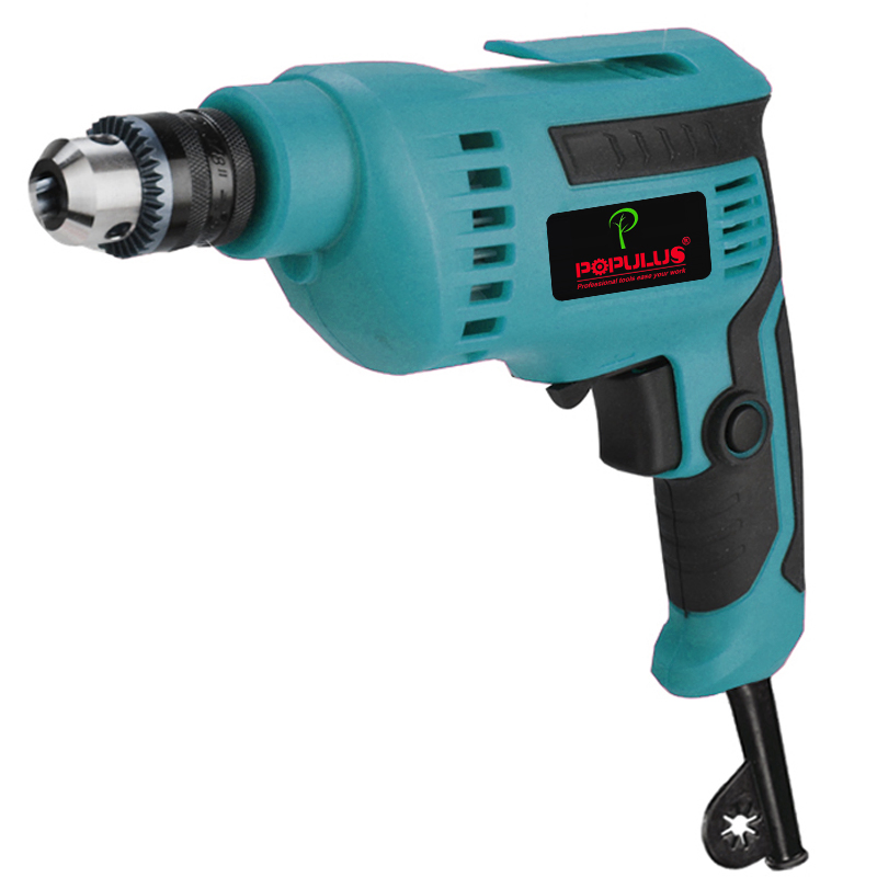 Электрическая дрель Populus 400W, 10мм, 0-3000 об/мин