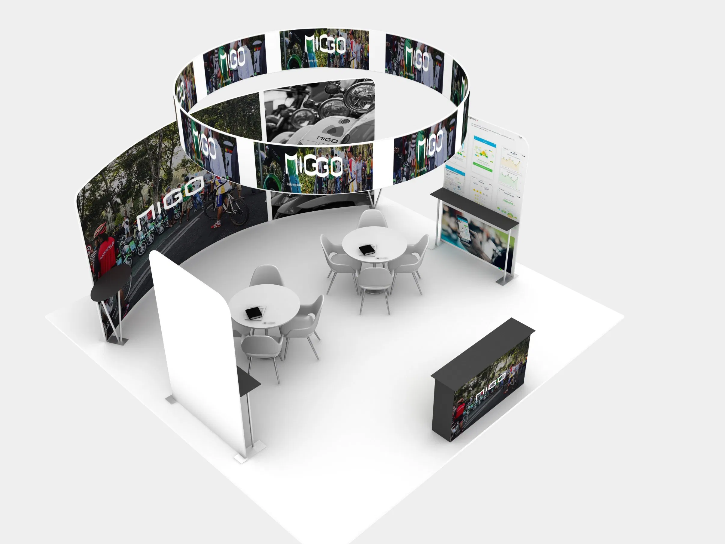20FT*20FT Tension Fabric Portable Ez Wave Exhibition Display Booth
