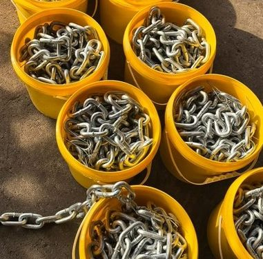 Discount Hardware Rigging Galvanized G30/80 and 100 3mm DIN 5685A Link Chain